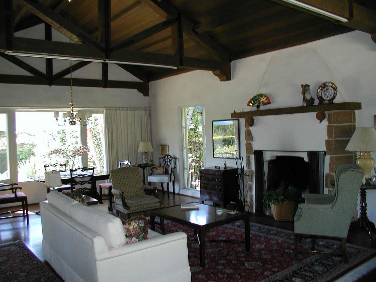2121 Mission Ridge Road Santa Barbara, CA 93103 - Photo 4 of 5 a living room with furniture and a fireplace