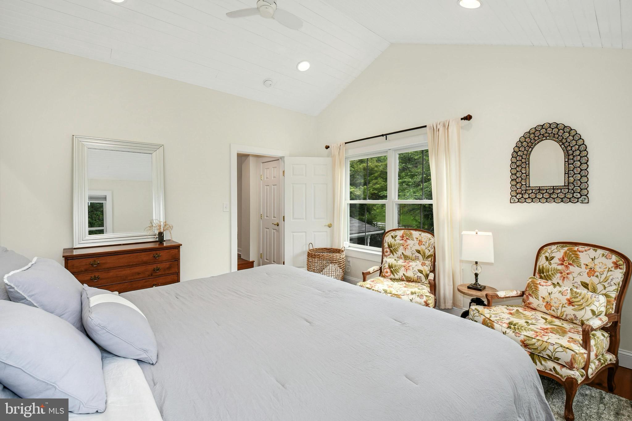 155 Old Philadelphia Road Riegelsville, PA 18077 - Photo 14 of 42 a bedroom with a bed and a large window