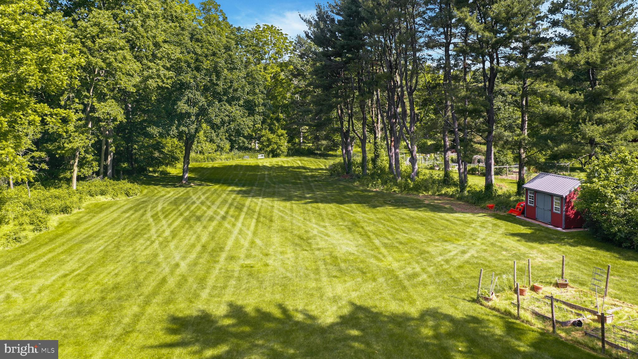 155 Old Philadelphia Road Riegelsville, PA 18077 - Photo 36 of 42 a backyard of a house with swimming pool and trees