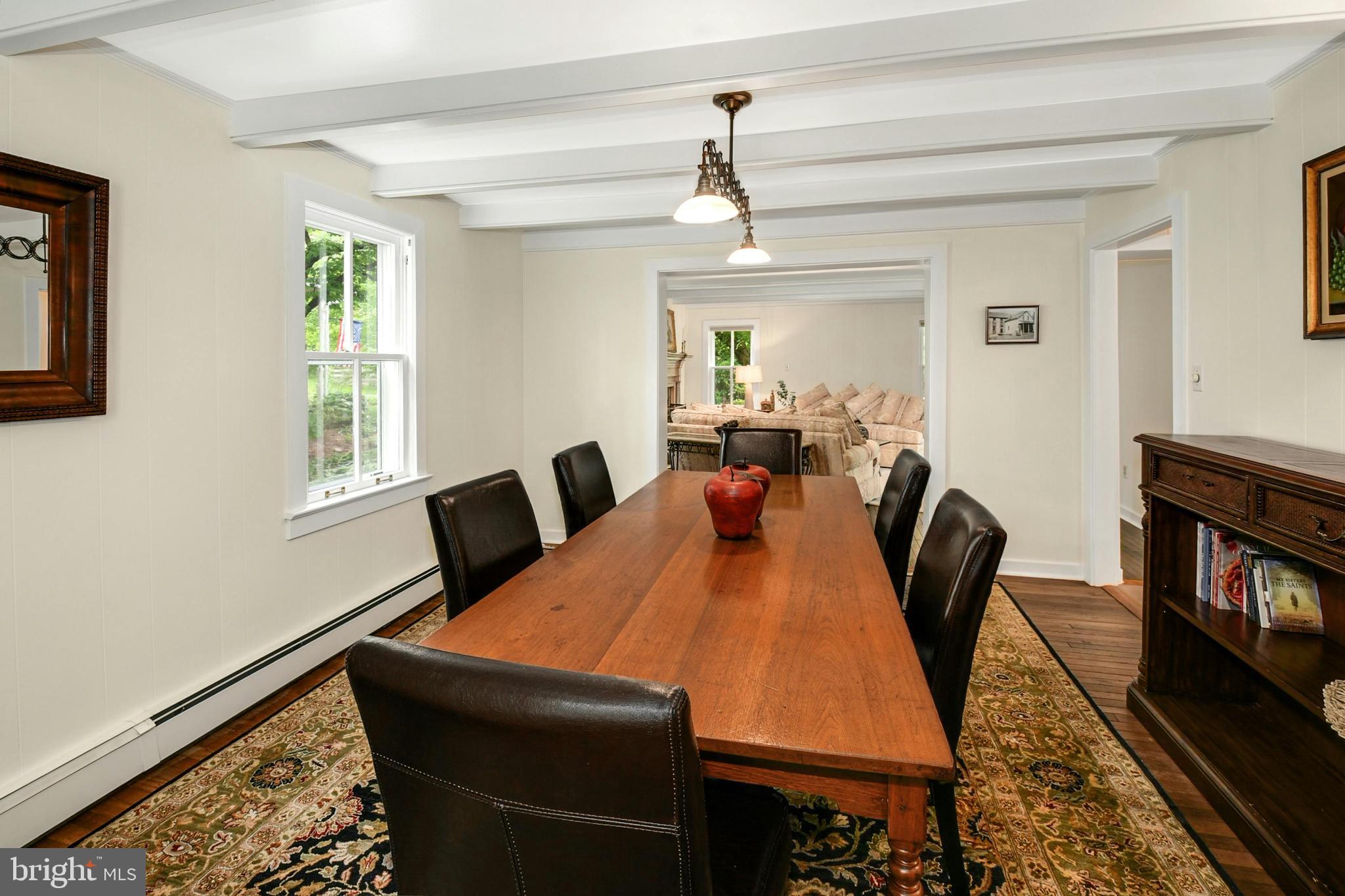 155 Old Philadelphia Road Riegelsville, PA 18077 - Photo 7 of 42 a view of a dining room with furniture
