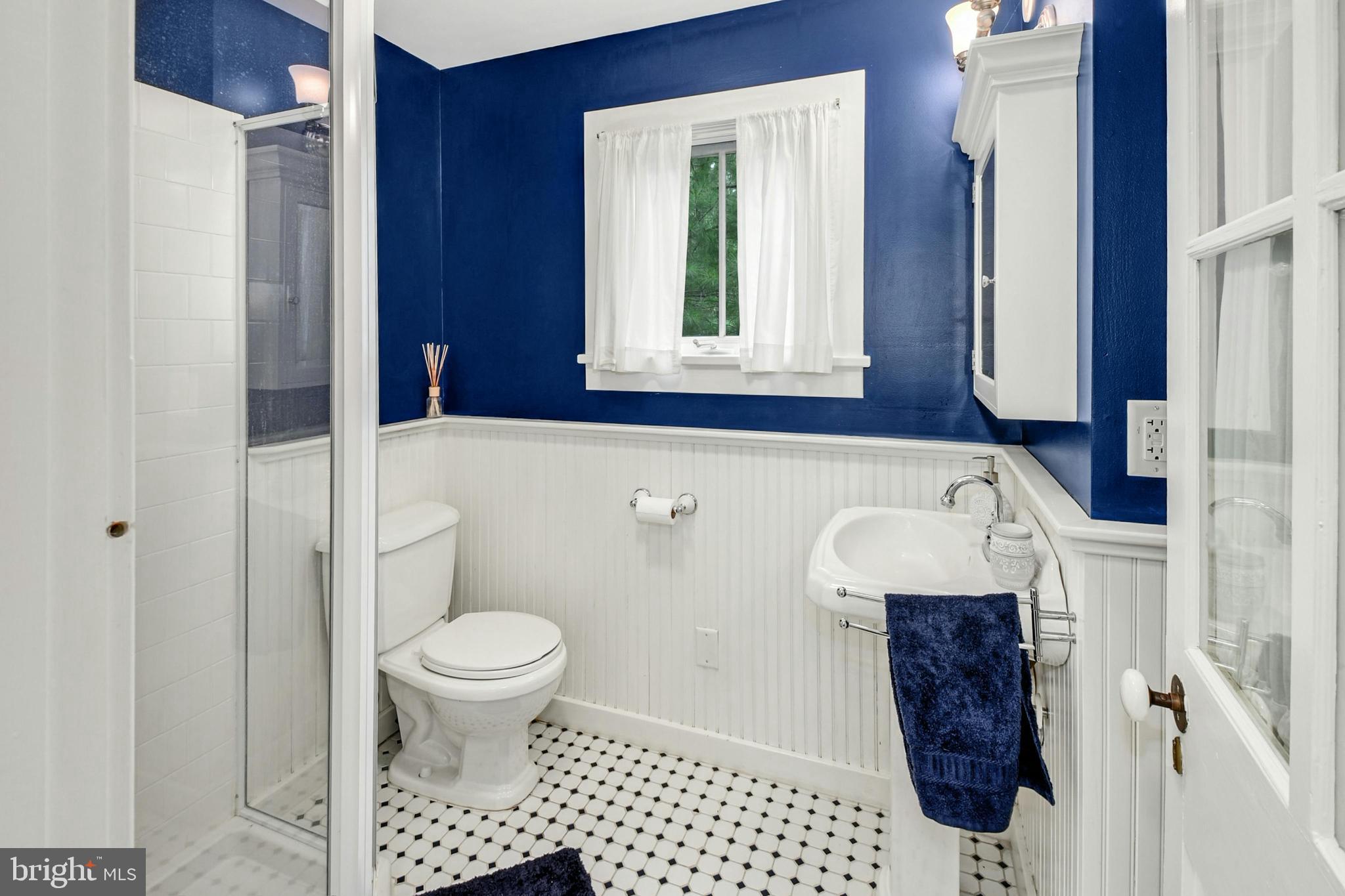 155 Old Philadelphia Road Riegelsville, PA 18077 - Photo 10 of 42 a bathroom with a sink toilet and window