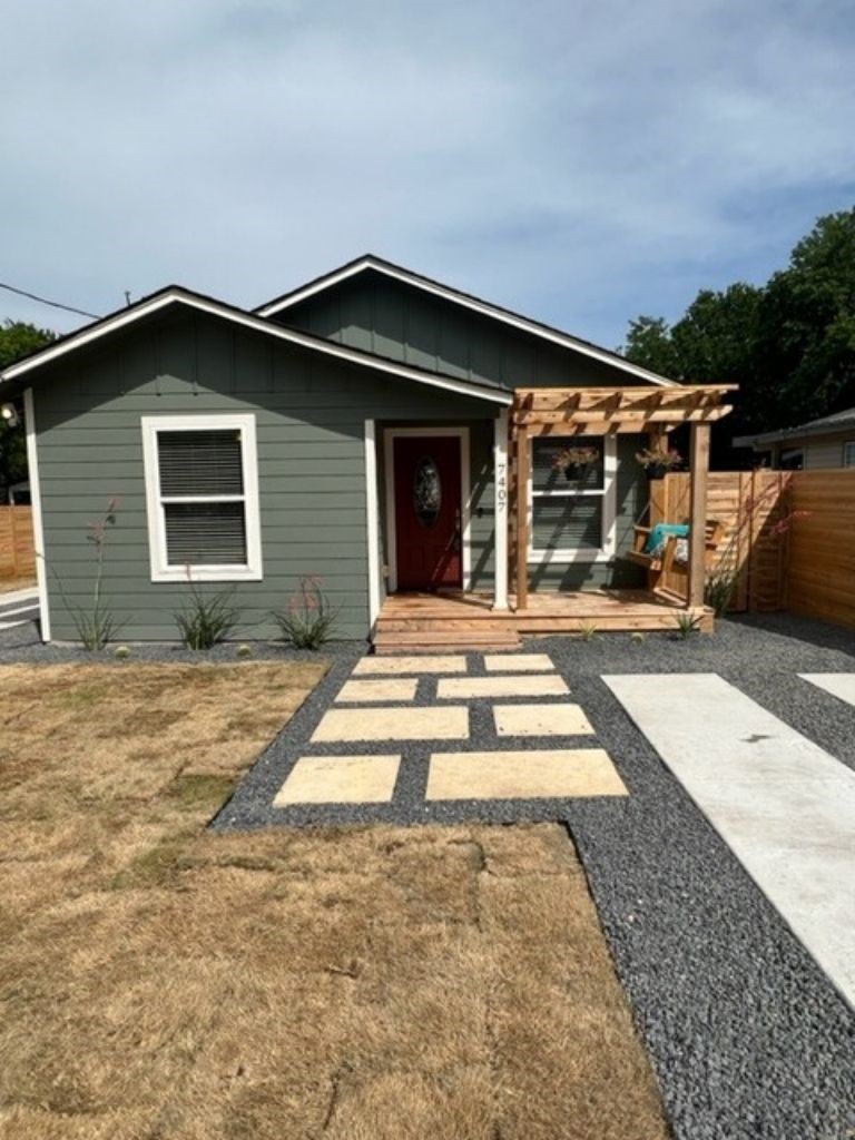 7407 Bethune Avenue, Unit 1 Austin, TX 78752 - Photo 1 of 1 New private driveway & pavers w/ landscaping.