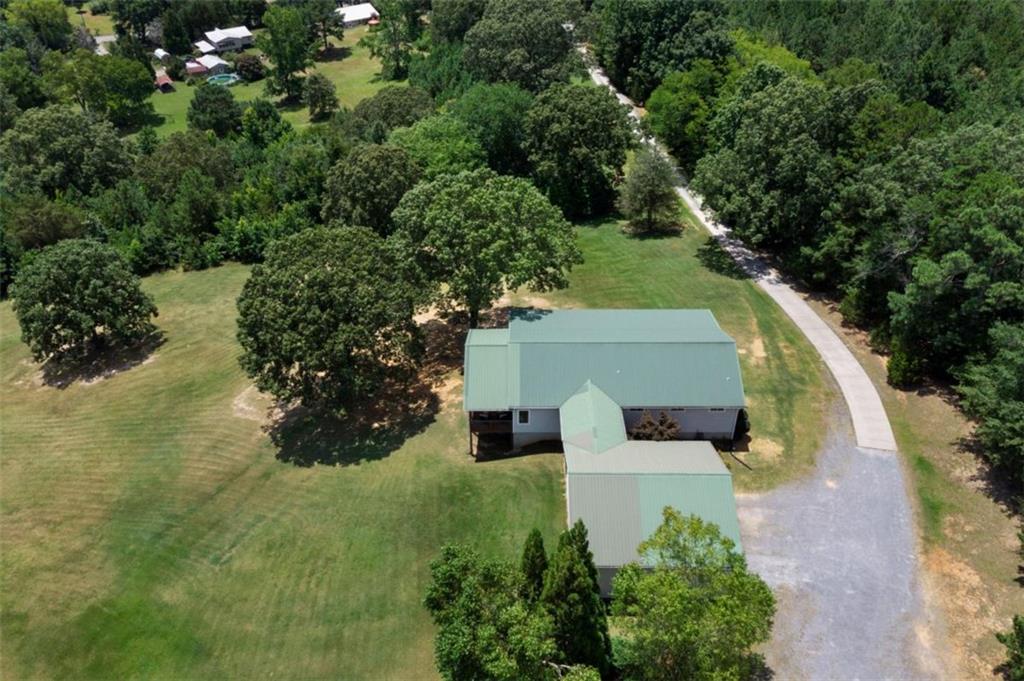 300 Ellis Road Southeast Rome, GA 30161 - Photo 46 of 46 an aerial view of a house with a yard