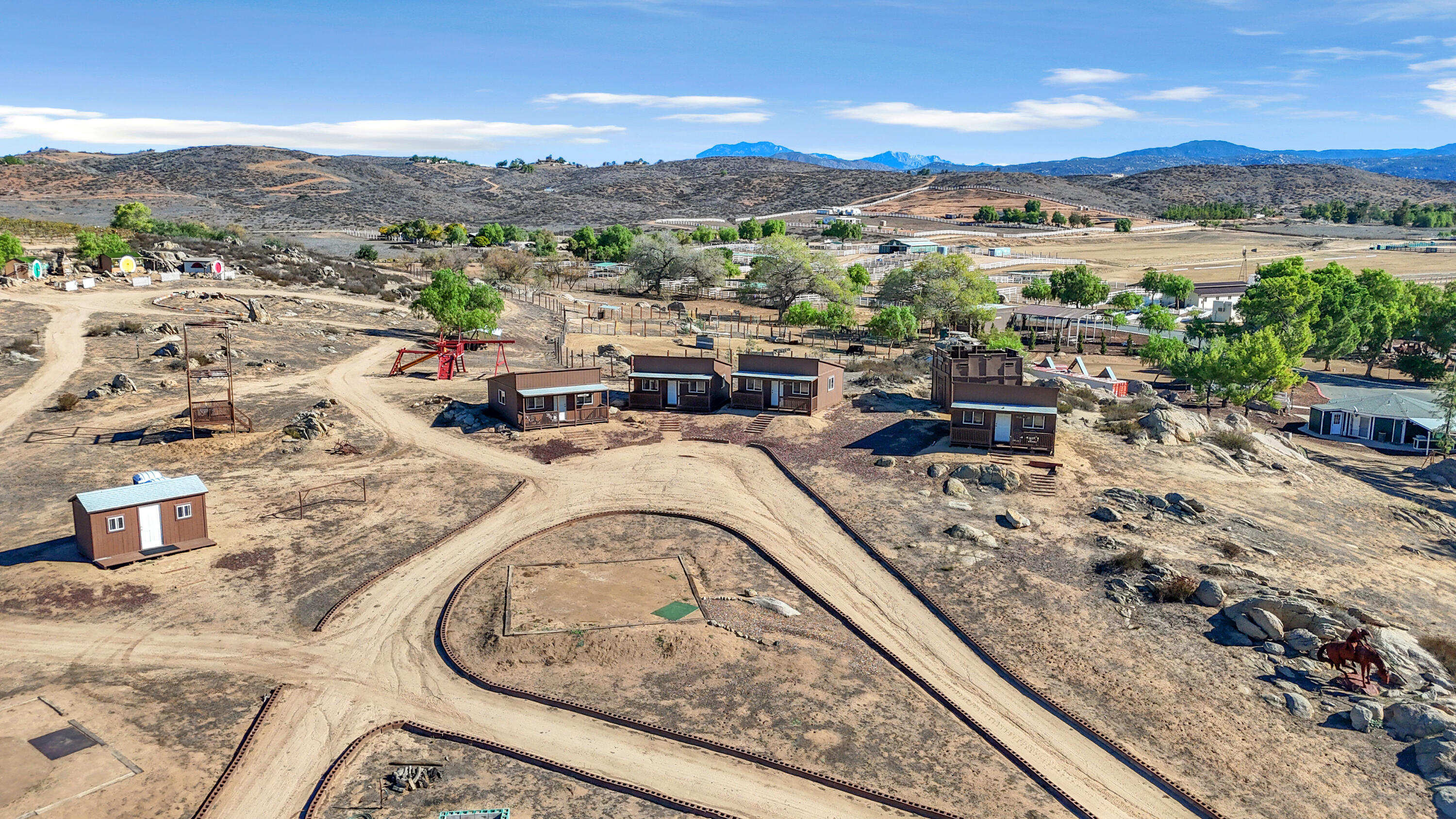 39345 San Ignacio Road Hemet, CA 92544 - Photo 102 of 110 a view of a terrace with a table and chairs