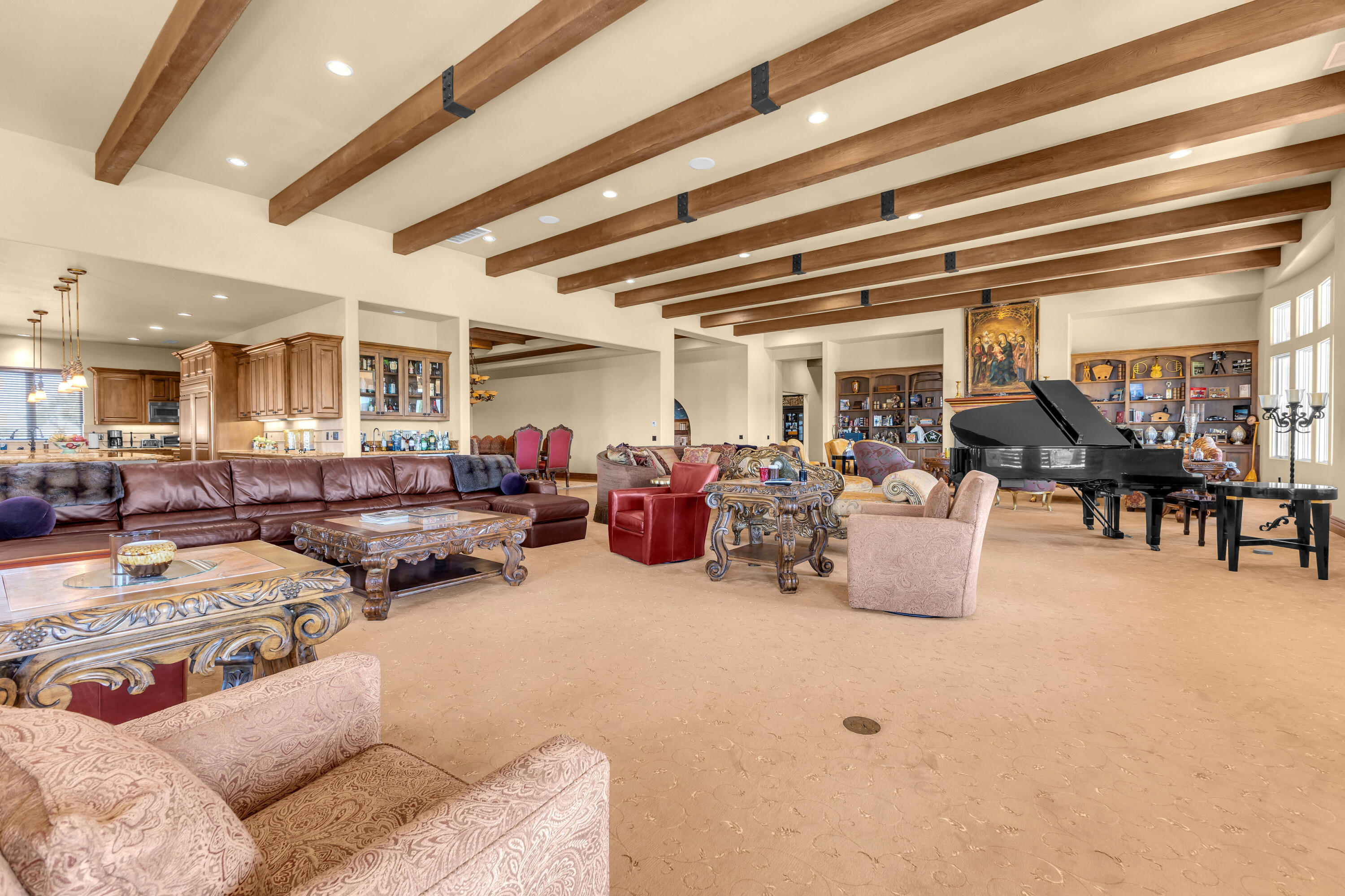 39345 San Ignacio Road Hemet, CA 92544 - Photo 21 of 110 a living room with lots of furniture and a chandelier