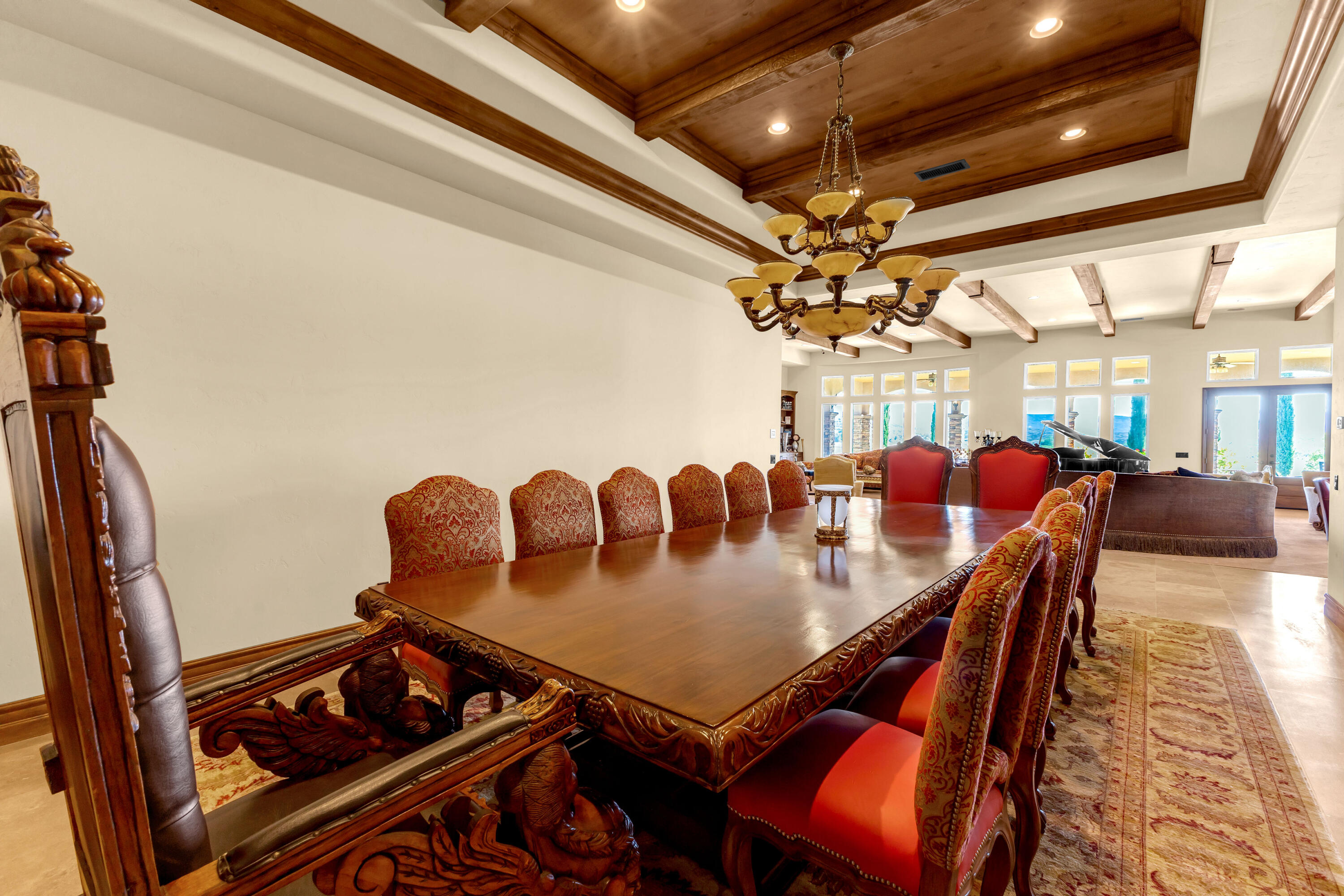 39345 San Ignacio Road Hemet, CA 92544 - Photo 39 of 110 a view of a dining room with furniture and chandelier