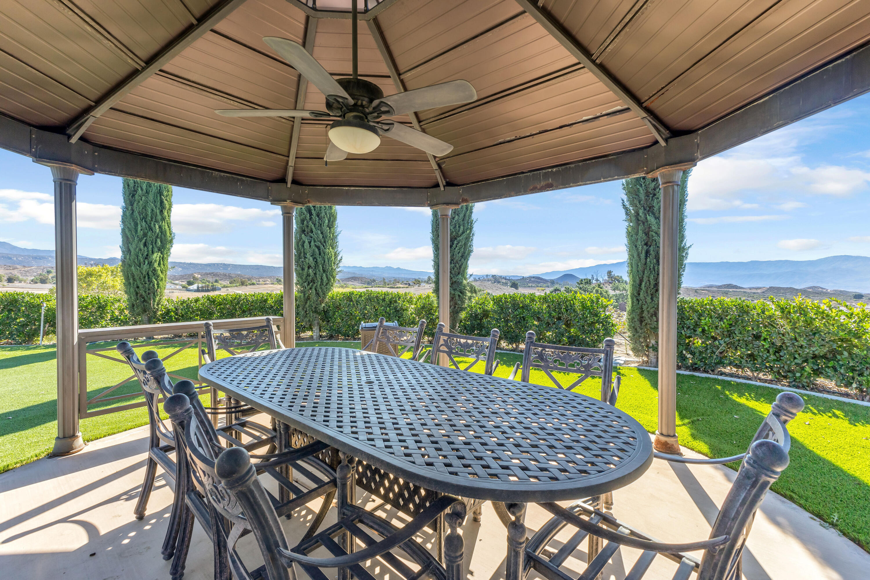39345 San Ignacio Road Hemet, CA 92544 - Photo 76 of 110 a view of an outdoor space with swimming pool and furniture