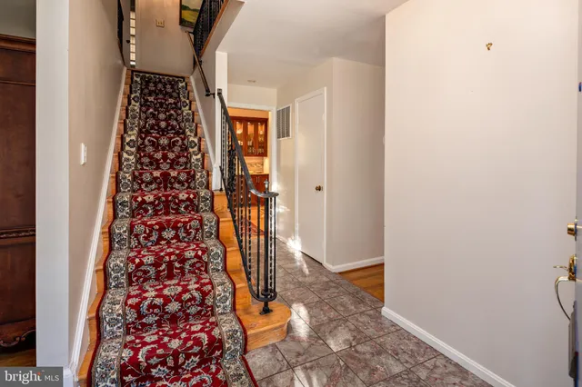 view of entryway with wooden floor