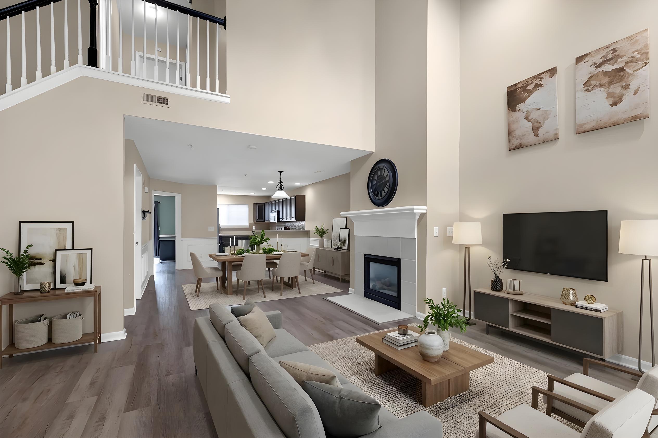 16992 Farmington Road, Unit 104 Livonia, MI 48154 - Photo 3 of 16 Living room Virtually Staged