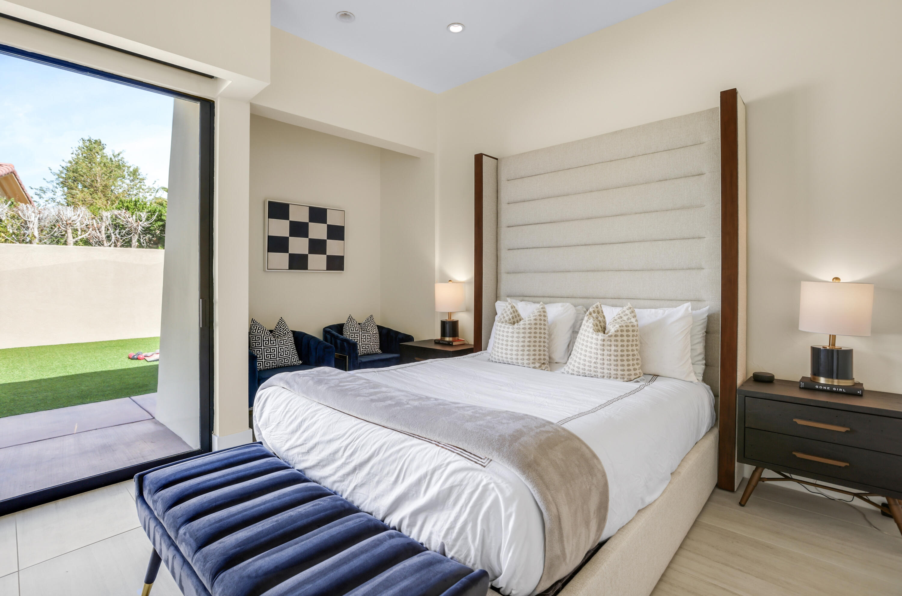 1 Seclude Court Rancho Mirage, CA 92270 - Photo 37 of 52 a bedroom with a bed and a window