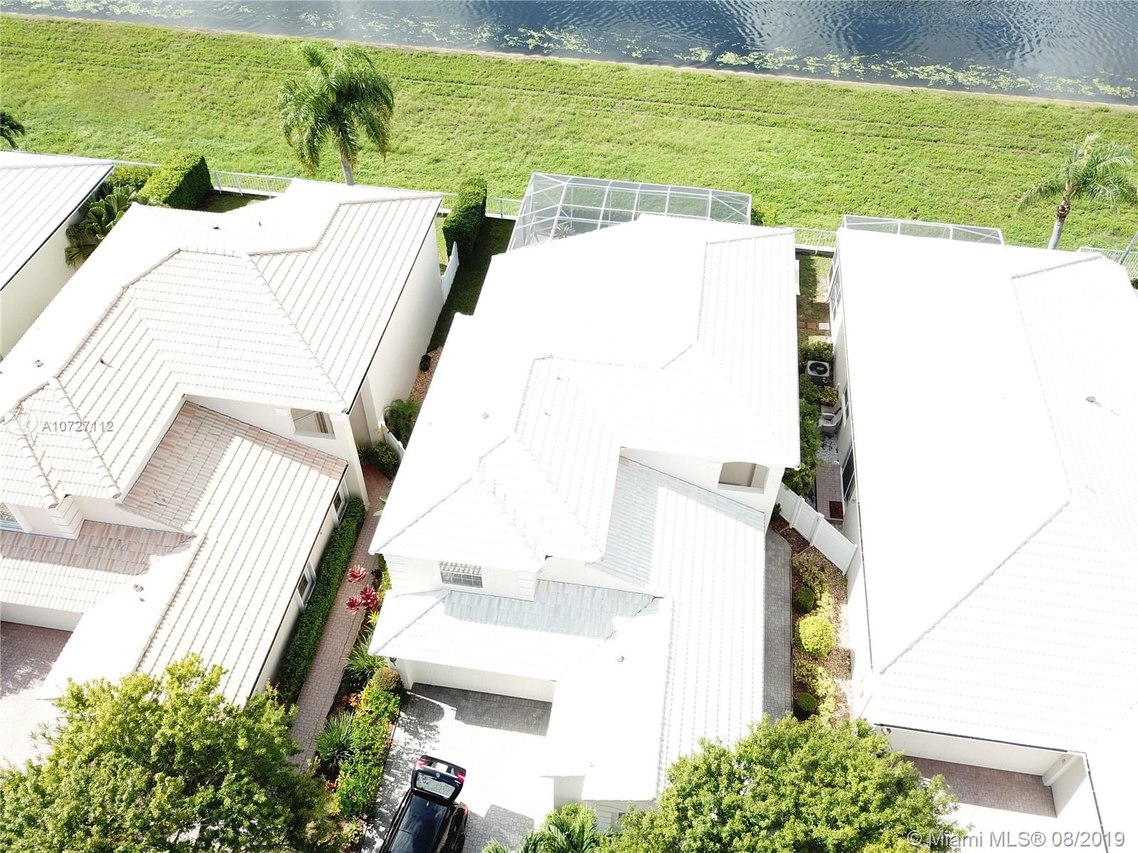 6334 Brava Way Boca Raton, FL 33433 - Photo 18 of 41 AERIAL VIEW OF THE PRIVATE BACKYARD ON CANAL