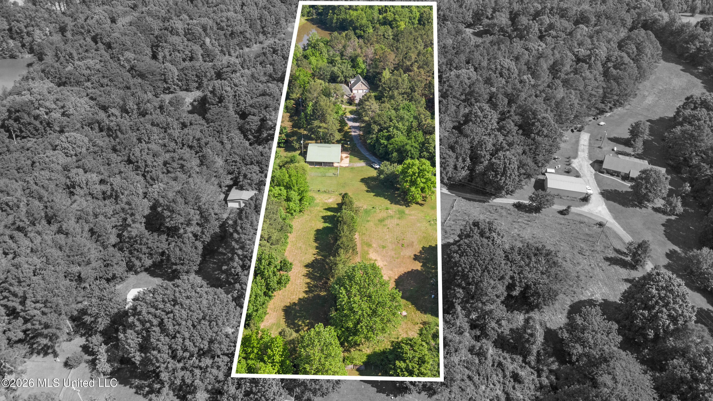 5018 Arkabutla Road Coldwater, MS 38618 - Photo 6 of 56 dji_0003_print lot lines 2