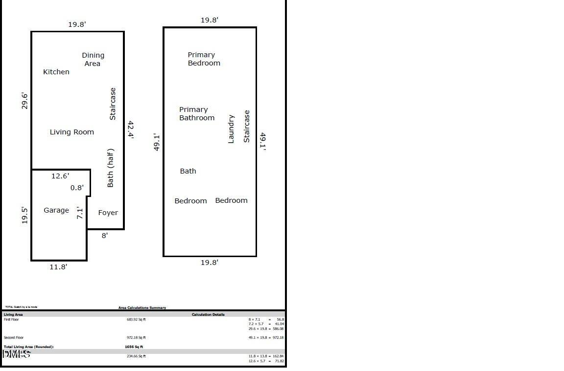 6404 Lady Eliza Lane Raleigh, NC 27610 - Photo 33 of 37 a picture of a floor plan