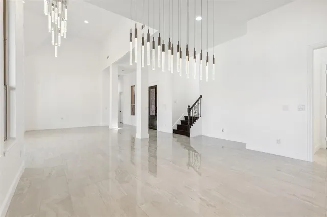 a view of an entryway with staircase