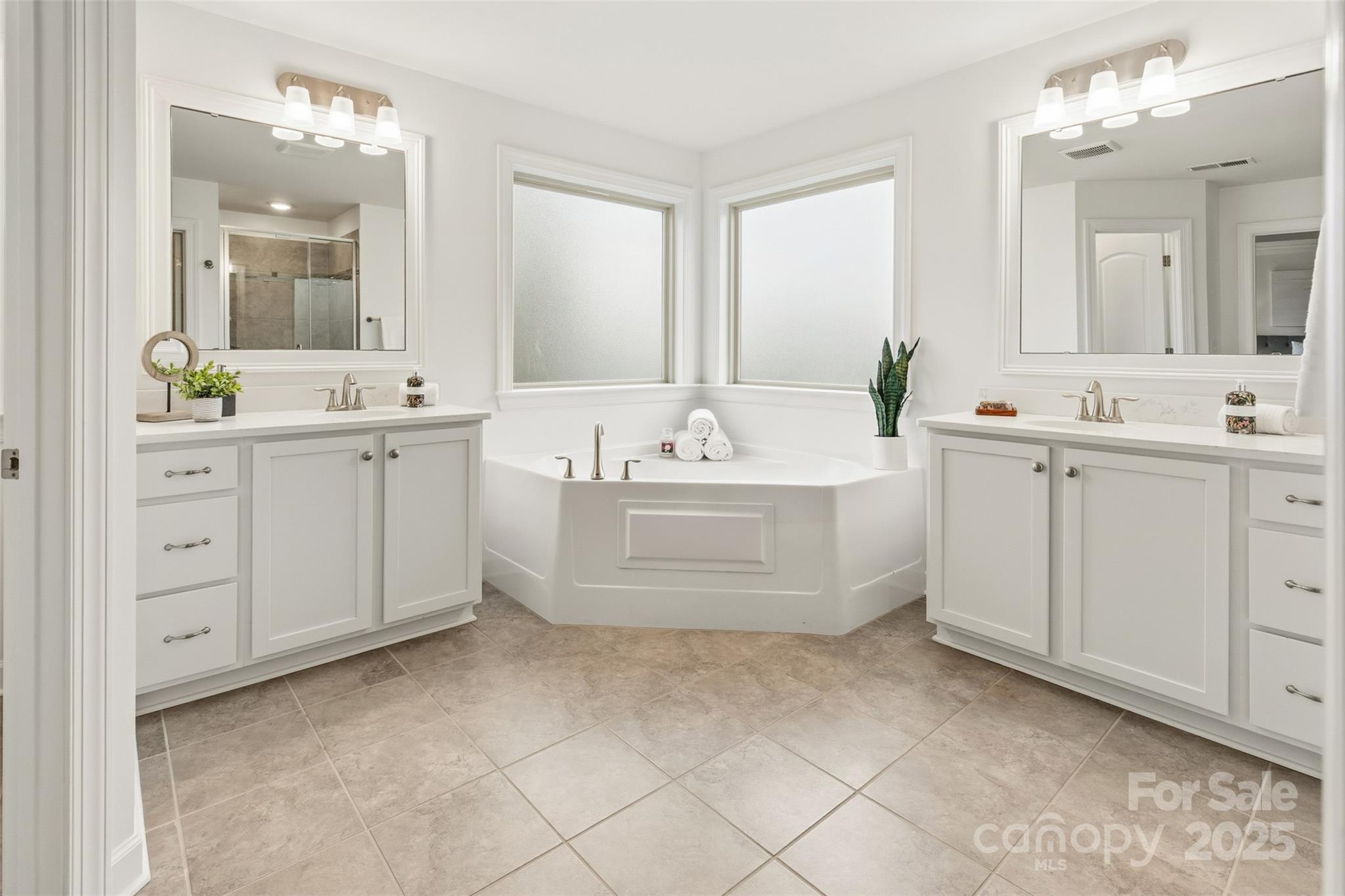 16714 Setter Point Lane Davidson, NC 28036 - Photo 20 of 29 a bathroom with a sink mirror and a bathtub