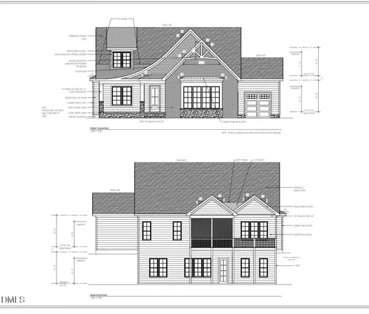 a front view of a house