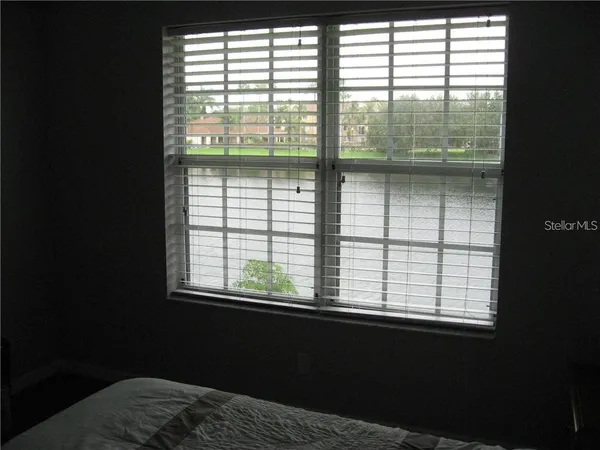 a view of a window in an empty room