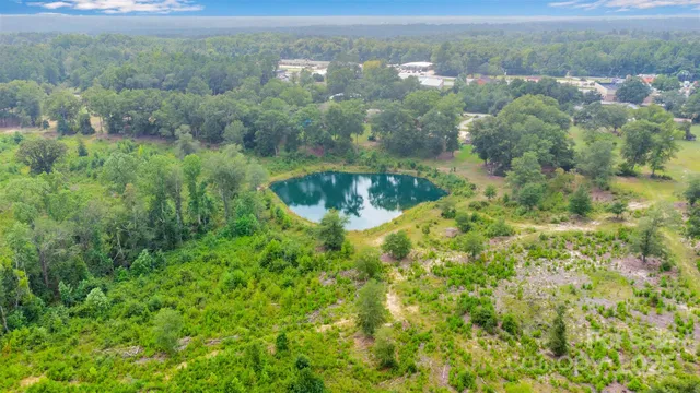 a view of a garden with a house