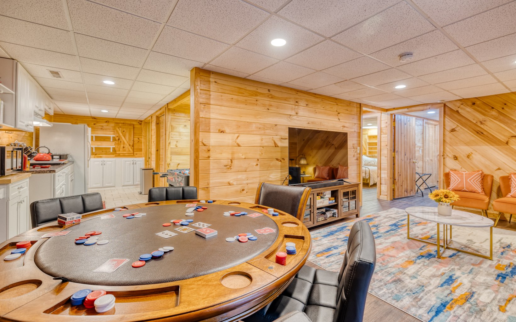271 Rolling Hill Morganton, GA 30560 - Photo 39 of 69 a view of a dining room with furniture one side kitchen view and wooden floor