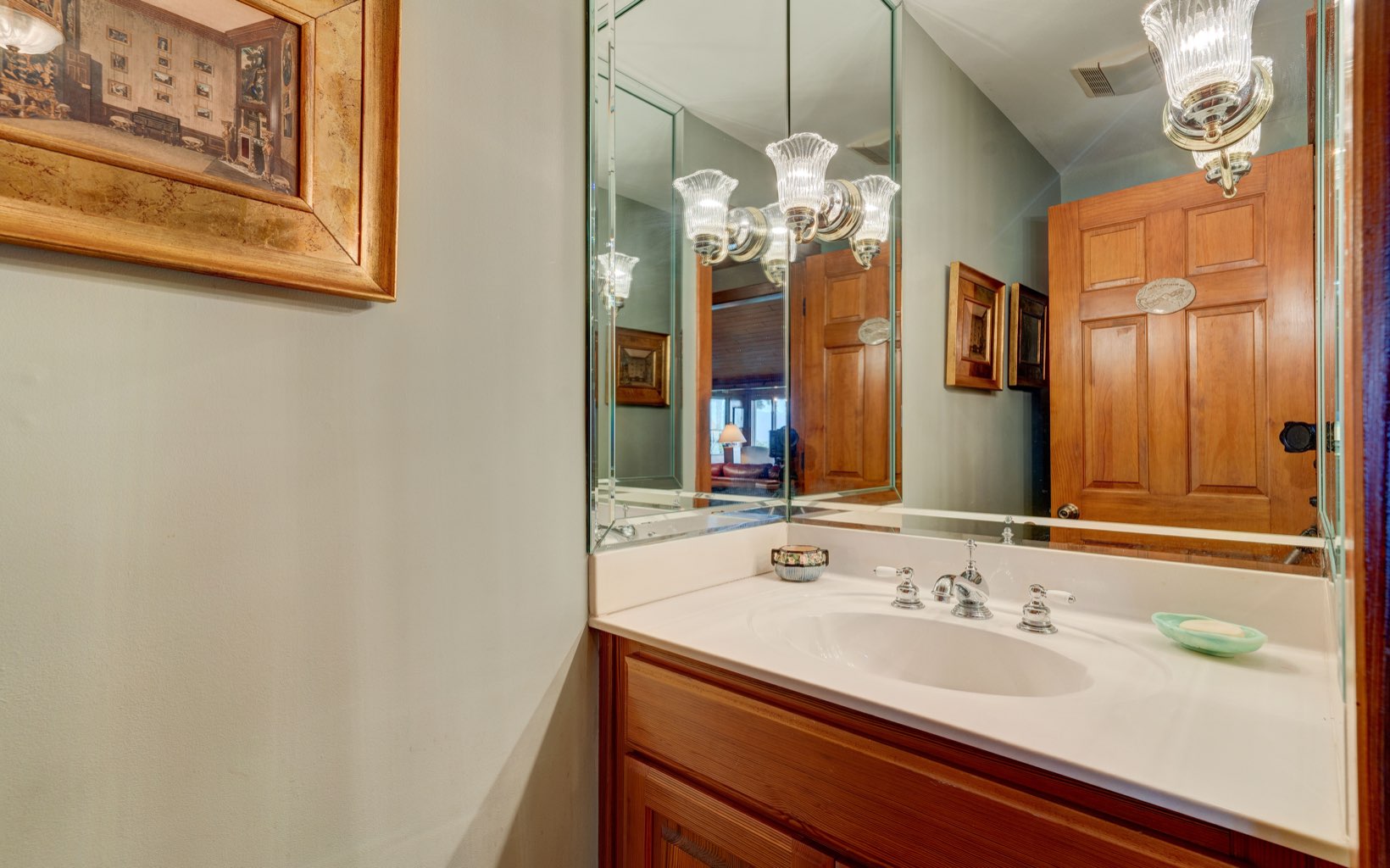 360 Apache Trail Chatsworth, GA 30705 - Photo 26 of 41 a bathroom with a sink and a mirror