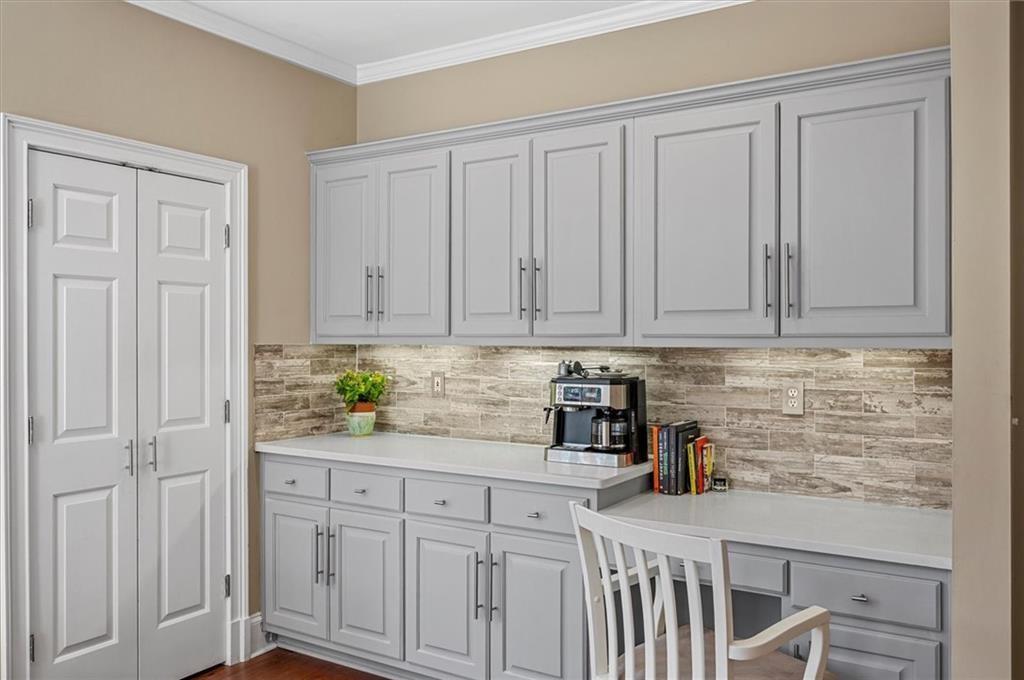 130 Belvedere Court Atlanta, GA 30350 - Photo 22 of 59 a kitchen with white cabinets