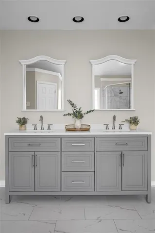 a view of backyard and tree