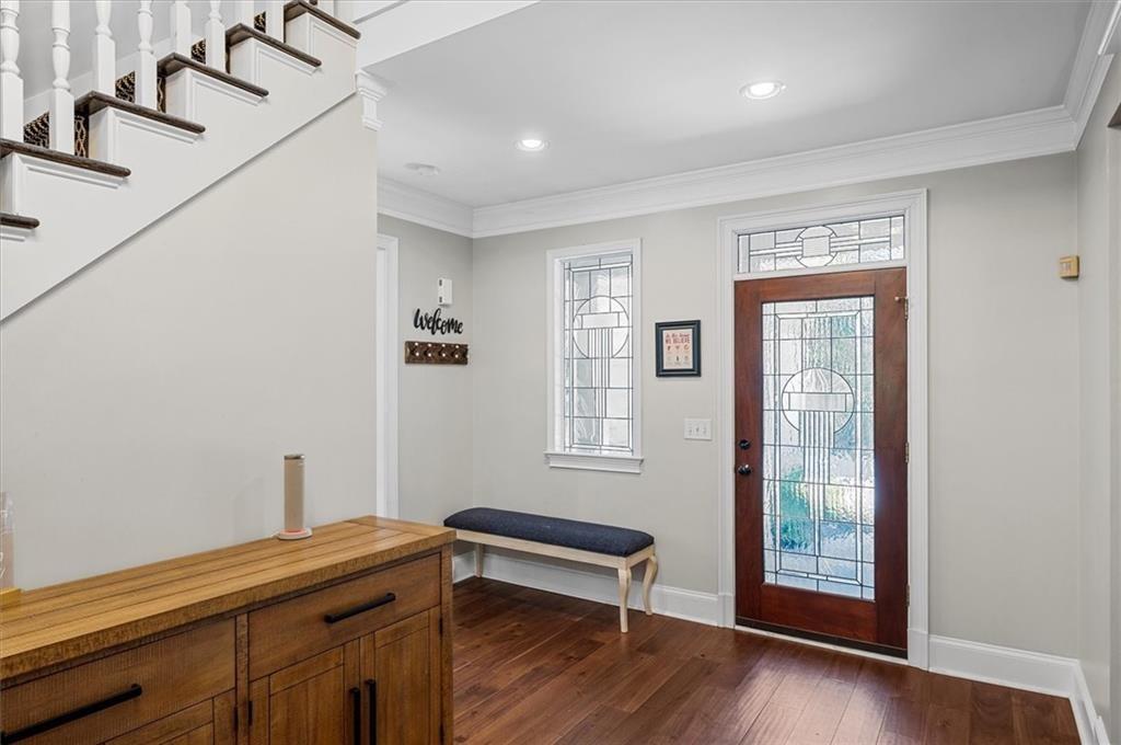 130 Belvedere Court Atlanta, GA 30350 - Photo 10 of 59 a room with a window and wooden floor