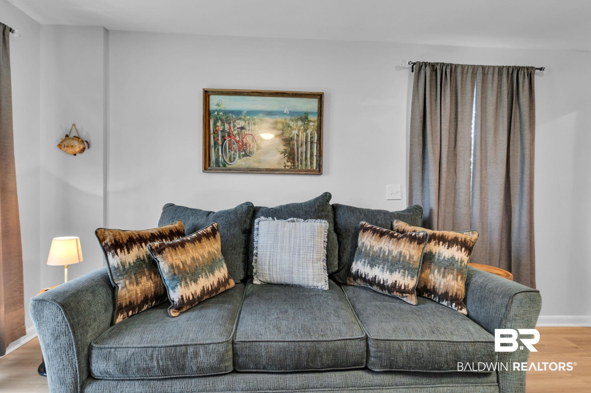 400 Plantation Road, Unit 4115 Gulf Shores, AL 36542 - Photo 10 of 48 Living room featuring light hardwood / wood-style floors
