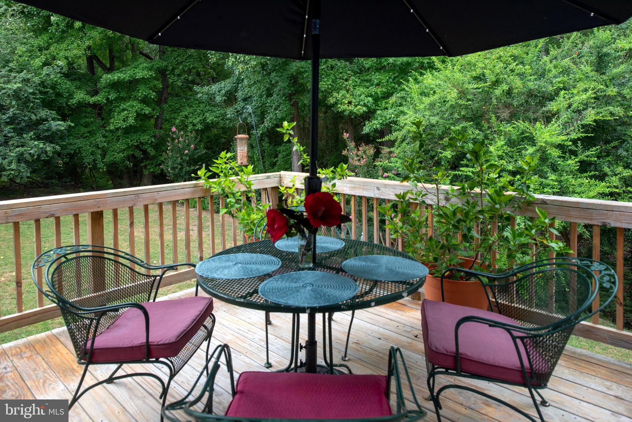 137 12th Street Colonial Beach, VA 22443 - Photo 13 of 66 a balcony with table and chairs with an outdoor seating