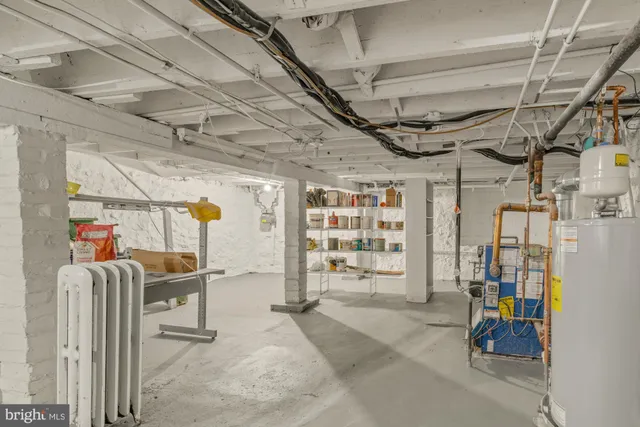 a view of storage and utility room