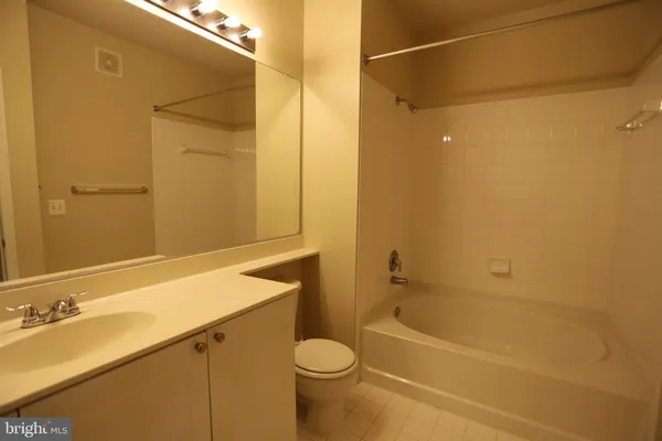 an empty room with closet