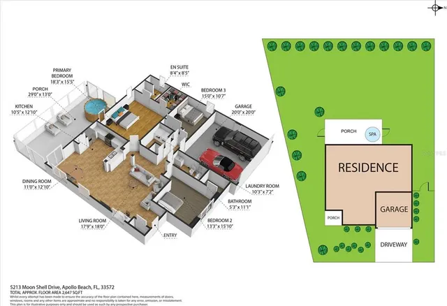 $409,900 | 5213 Moon Shell Drive, Apollo Beach, FL 33572