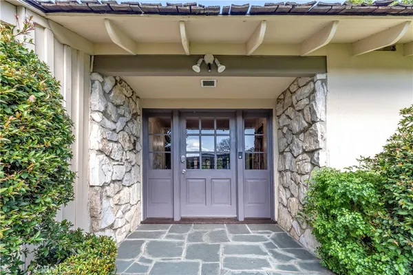 a view of a entryway door of the house