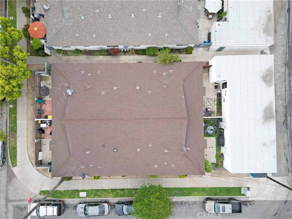 3100 Garnet Lane Fullerton, CA 92831 - Photo 6 of 14 an aerial view of a house with a yard and potted plants