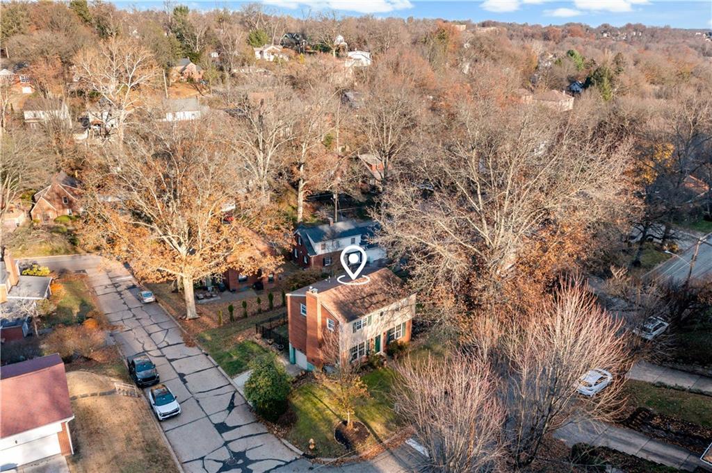 203 Washington Road Pittsburgh, PA 15221 - Photo 33 of 36 an aerial view of a house with a yard