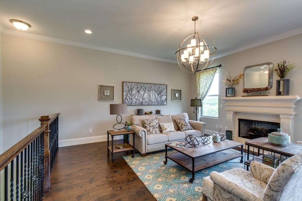 53 Saddle Ridge Mount Mount Juliet, TN 37122 - Photo 10 of 23 a living room with furniture and a fireplace