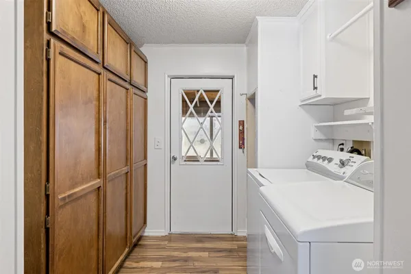 a room with storage and utility