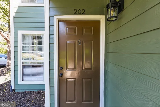 a front view of a house with shower