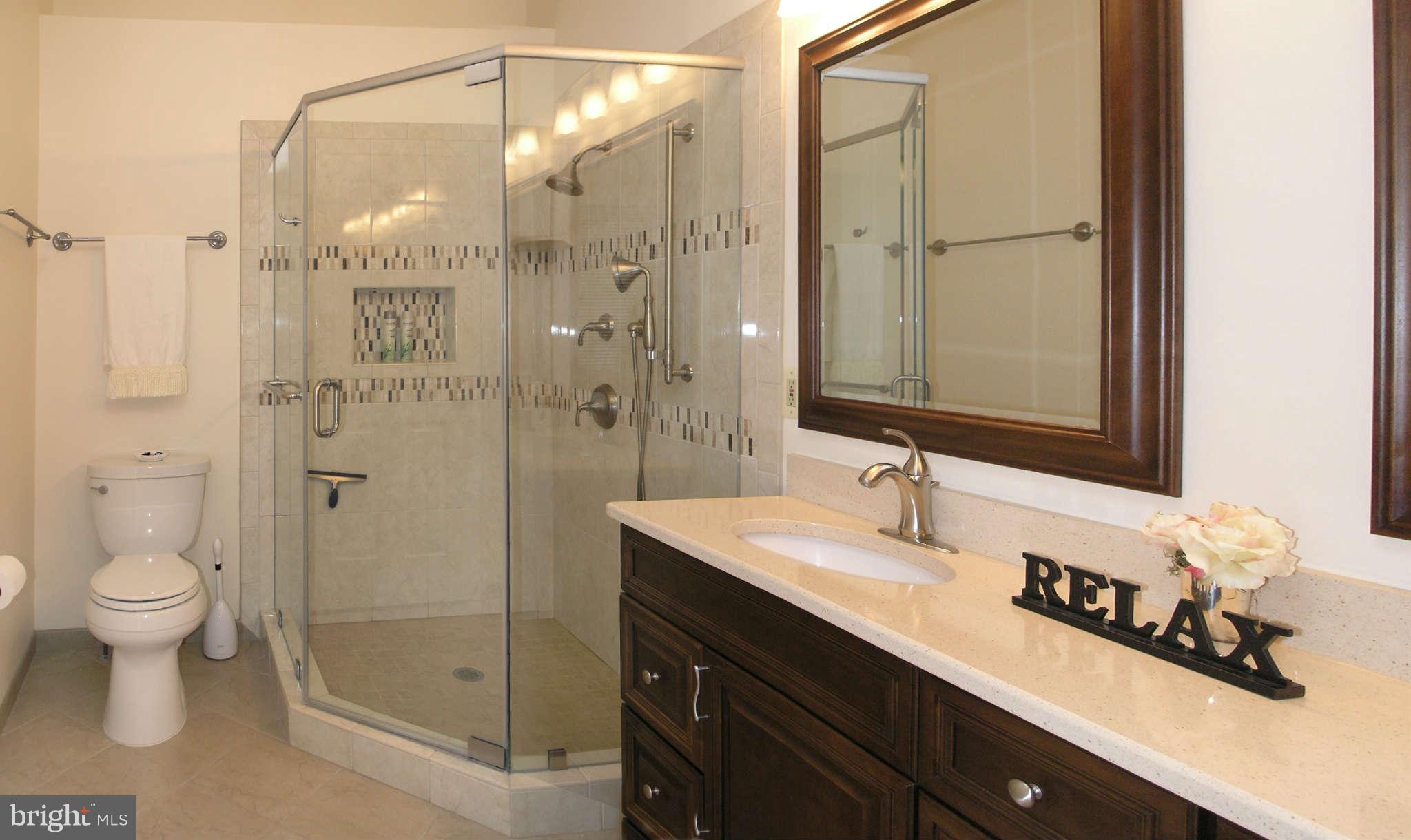 11294 Fairwind Way Reston, VA 20190 - Photo 23 of 30 a bathroom with a sink a toilet and shower