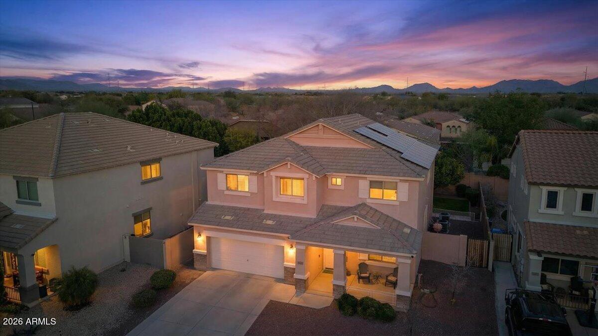 23913 North 23rd Way Phoenix, AZ 85024 - Photo 8 of 55 Twilight Exterior with Mountain Views