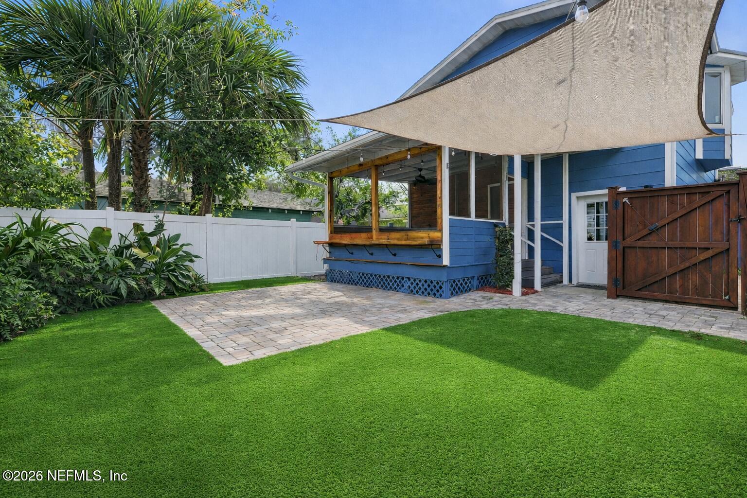 2741 Hendricks Avenue Jacksonville, FL 32207 - Photo 30 of 37 Backyard oasis with tropical plants