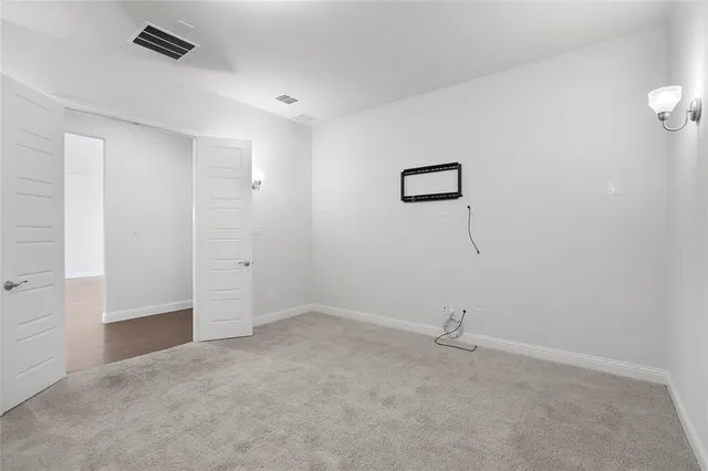 a view of a room with an empty space