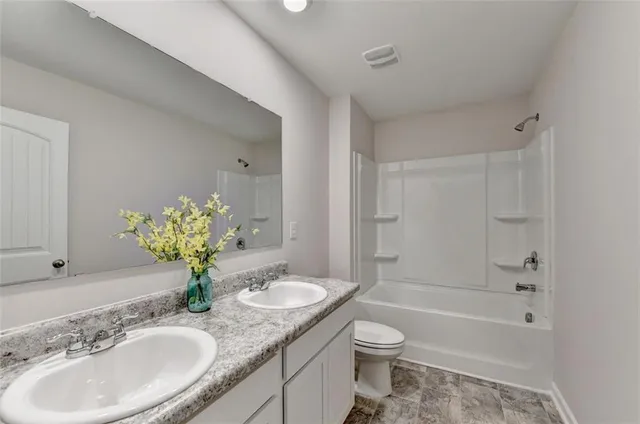 a backyard of a house