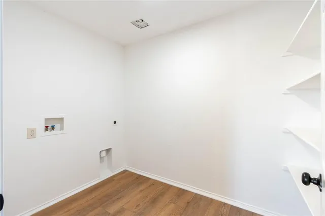 a view of a backyard with a garden