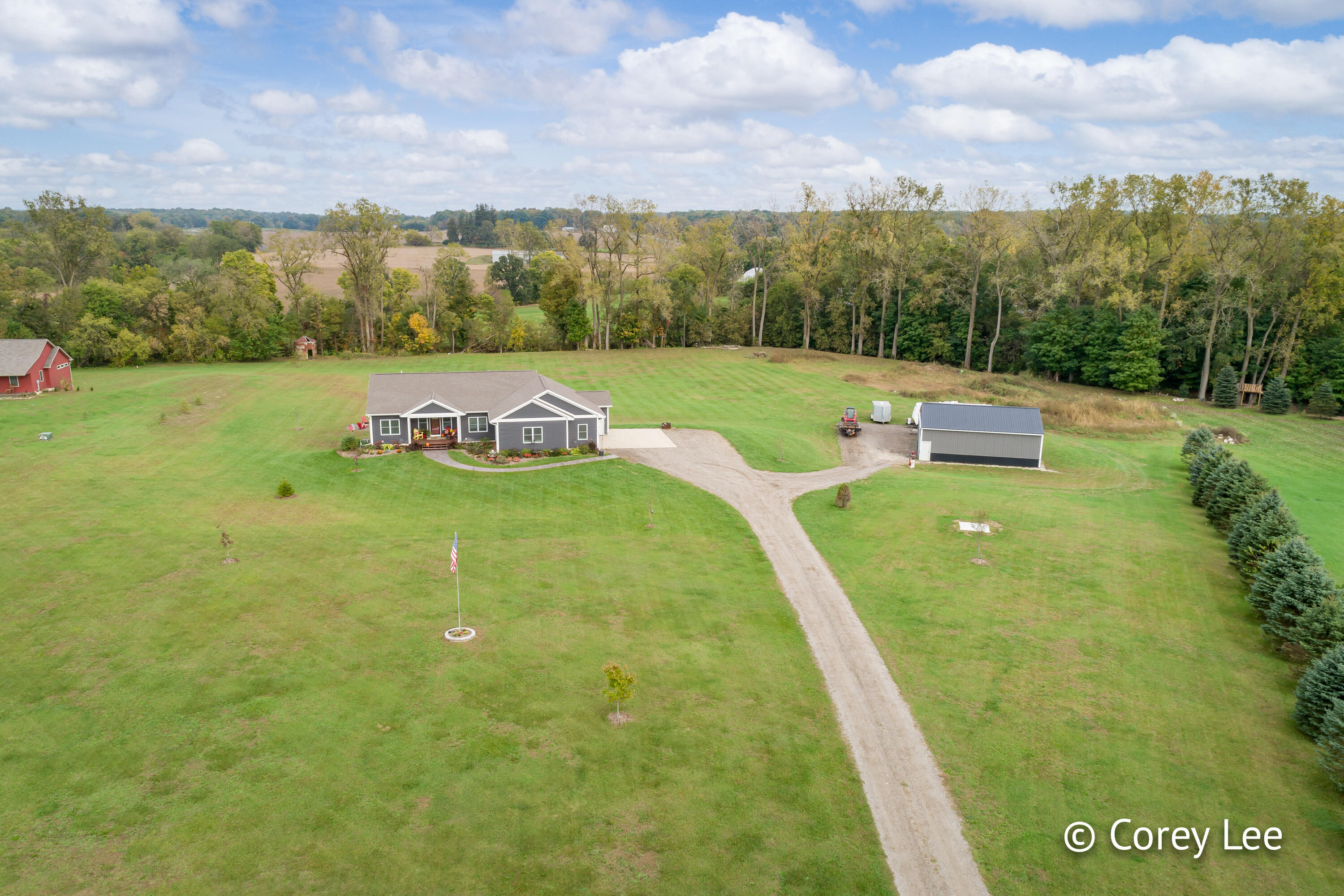 1096 Old Barn Road Freeport, MI 49325 - Photo 39 of 56 1096 Old Barn Road aerial-3