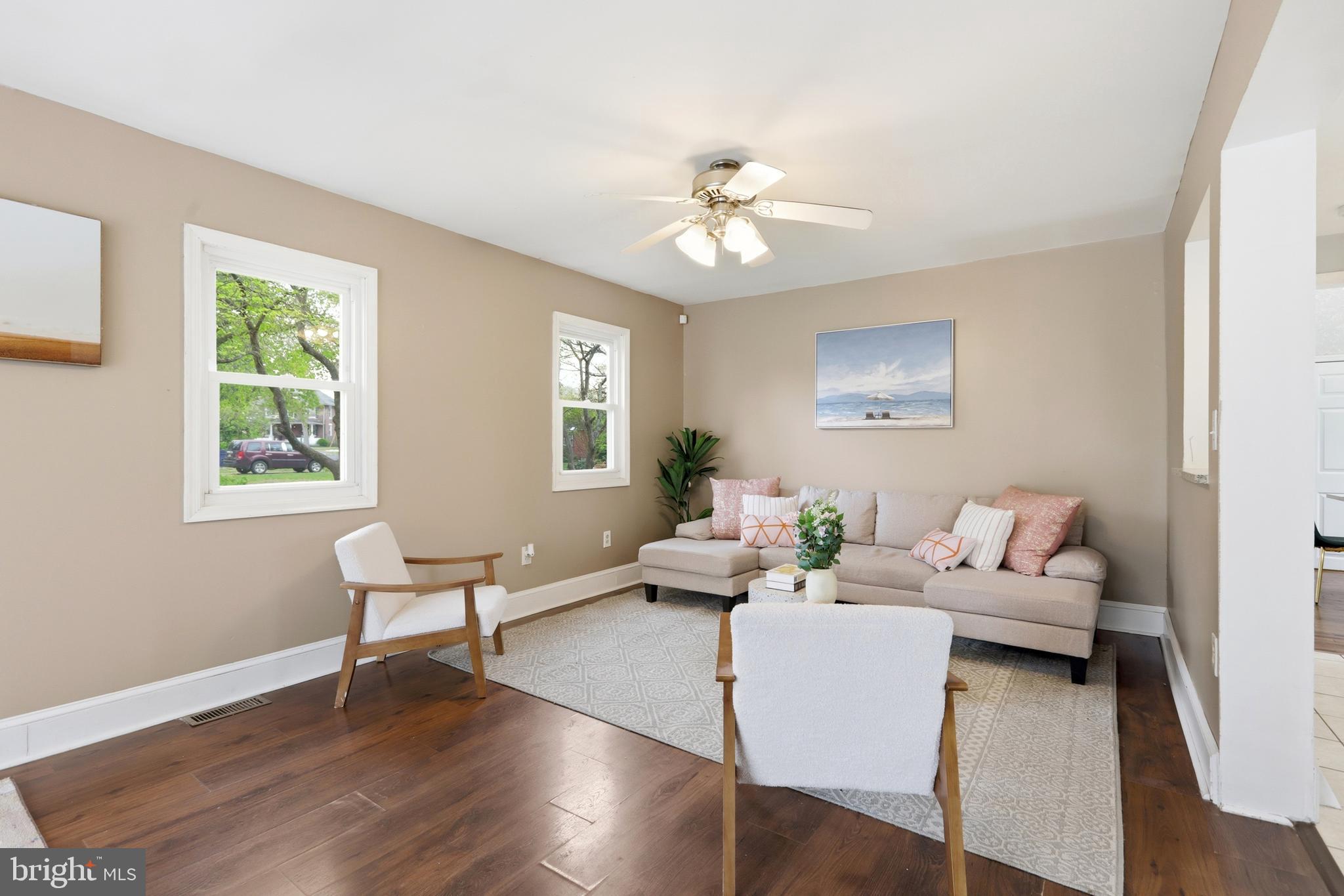 718 Chestnut Avenue Laurel Springs, NJ 08021 - Photo 17 of 49 a living room with furniture wooden floor and a window
