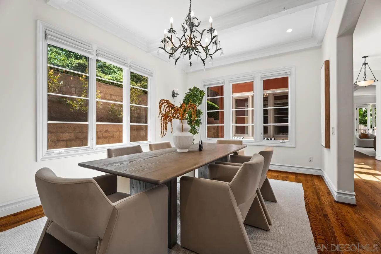 1631 Mimulus Way La Jolla, CA 92037 - Photo 18 of 33 a view of a dining room with furniture window and outside view