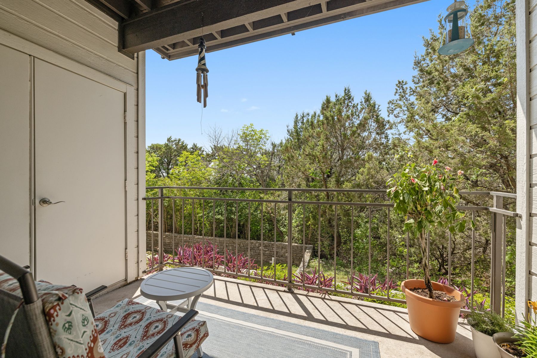 6000 Shepherd Mountain Cove, Unit 302 Austin, TX 78730 - Photo 21 of 22 a view of balcony with furniture