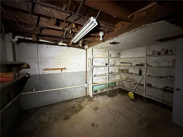 a view of storage and utility room