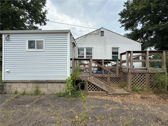 a view of a house with a patio